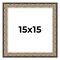 Square Ornate Silver Picture Frame - UV Acrylic, Foam Board Backing, Hanging Hardware